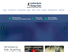 Tablet Screenshot of loudounsportstherapy.com